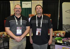 Aaron Winslow and Jeff Mele with Mountain View Fruit Sales, California grower of stone fruit, citrus, and grapes.
