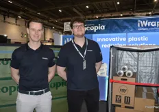 Winston and James were at the Acopia stand with the Iwrap, pallet wrapper.
