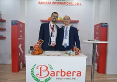 Orazio Laudeni and Francesco Batticane came from Italy to promote Barberra’s products which include citrus, grapes, prickly pears and pomegranate.