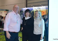 Nigel Jenny and the team at Fresh Produce Consortium were behind the creation of the fresh produce section at the exhibition, there is no other show for the fresh produce sector in the UK and Nigel hopes to build the presence of fresh produce companies at the event. Nicola Chessum, Nigel Jenney and Emma Glanville.