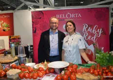 Belorta’s Didier Lepoutre was flying the flag for Belgian fresh produce at the event. Belorta is well known for its tomatoes and Luciana Berry, Top Chef winner at the Chef’s forum was doing cooking demonstrations with the tomatoes.