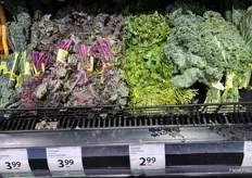 An array of organic leafy greens from the U.S.