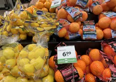Bagged Meyer Lemons, Cara Cara oranges and more make for easy grab and go options for consumers. 