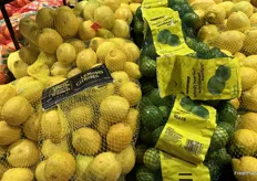 Bagged citrus, including “Naturally Imperfect” lime packs.