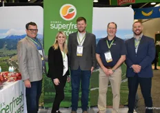 Team Domex Superfresh Growers smiles for the picture. From left to right: Mike Preacher, Ashley Filliol Riste, Tyler Weinbender, Kailan Elder and Conner O’Malley.