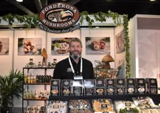 Joe Salvo with Ponderosa Mushrooms passionately talked about the many different mushroom varieties that were on display in the booth.