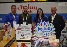 Ken Shukin (cherry grower for Chelan Fresh), Paul Divis, Alicea Shukin and Mac Riggan with Chelan Fresh.