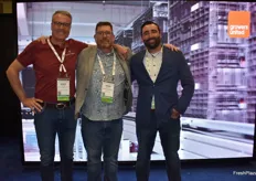 Denis Dullemans of Europar Lighting joins Aaron Bickell and Albert Pinto from Viscon for a photo.