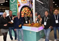 Happy faces in the Village Farms booth are from Lindsay Baldrey, Dirk De Jong, Maurice van der Giessen, Chef Tristan Brown, Chef Darren Brown, Andrew Sable, Helen Aquino, Steve Poklemba, and Aman Chatha.