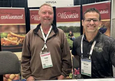 Mark Vinnessy of the Wisconsin Potato & Vegetable Growers Association with Brian Klesmith of RPE, LLC.