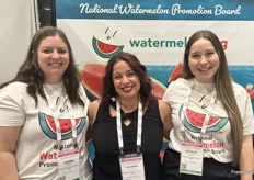 Laura Pixley, Juliemar Rosado and Michelle Gibson with the National Watermelon Promotion board.