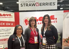 Sonia Corrales, Chris Christian and Katie Manetti with the California Strawberry Commission.