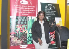 Awa Cheikh Diop from Senegalese producer Mobikissi. She represents the company in Morocco, and markets early vegetables, watermelons and potatoes.
