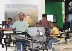 Khafif Salahdinne, from DR Stone, sells agricultural drones of Chinese origin.