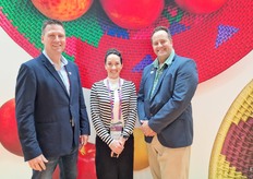 Brent Walsh, CEO of BerriesZA, with Elzette Schutte and Wayne Mudge, Board member of BerriesZA.