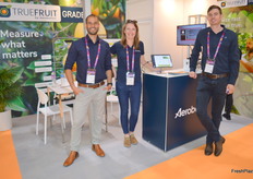 Aerobotics had senior leaders out with Yoav Yichie, the GM for Australia and New Zealand, Jessica Davies and James Patterson, GM of the company, say they visit the show in Hong Kong to reach all the major exporting countries who are there.