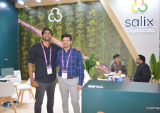 Salix Fruits Raed Kazi sales Manager Asia and Vaibhav Vedak, country manager India. They say the India and Turkey apple seasons are going to start while they have good volumes of mandarins and Valencias. "It seems to be an exciting show with a lot more customers from Asia," the pair commented.