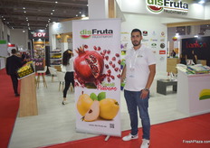 Anil Esen of DisFruta. DisFruta is an import company, currently located in Duisburg and mainly dealing with Turkish seasonal fruit, such as grapes, figs, and so on. They also supply to German retailers. 