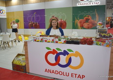 Aysel Oguz of Turkish fruit exporter Anadolu Etap. They export a wide variety of fruits, such as citrus, apples, grapes, figs and cherries to India, the Middle East and Asian markets.
