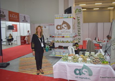 The stand of AS Natural. They export Freeze dried fruits to European countries. 