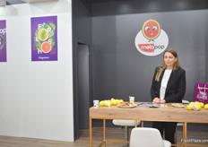 Merve Degirmenci Noyan of Degirmenci. They export citrus, pomegranates and melons to European markets, as well as to Russia.