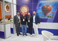 The team of Tekasya and Exsa after a productive meeting. They export a variety of fruits, such as apples to India.