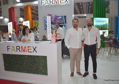 Eren Can Gunes and Meric Ozkan of Farmex. They offer post harvest solutions.