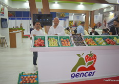 Gencer Ozolu and Natim Aying of Gencer. This company exports apples to Europe, India and Russia.