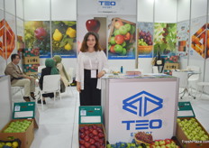Seda Gumusdagli of TEO Export. They export apples to India, Libya and Iraq.