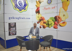 Gagdas Eryilmaz of Gokgas Fruit. They export apples and vegetables to Romania, Saudi-Arabia and Russia.
