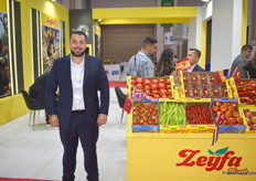 Malik Kablan of Zeyfa Fresh. This exporters ships their vegetables to Romania, Balkan countries and other European markets.