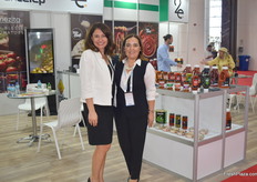 On the right is Elham Aryanfar of AKCelep. They export products made with sundried tomatoes.