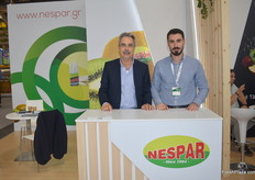 Mickail Xekarfotakis and Vasilis Xekarfotakis of Nespar. They export kiwis and white asparagus from Greece to North America and China.