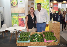 Lidia Agrela and Jose Conceicao of Global Avocados. They export avocados from Portugal.