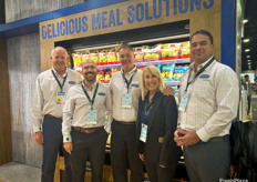 Mark Munger, Glen Alameda, Chris Drew, Lori Bigras and Joe Angelo at the Ocean Mist Farms booth.