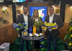 Cabello Fresh Produce LLC’s (L-R) Juan Flores, Magaly Rosales and Noe Chapa.