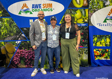 Jared Bray, David Posner, and Jenna Galise of Awe Sum Organics.