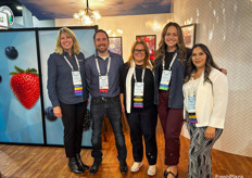 Berries were top of mind at the Gem-Pack Berries booth. Left to right: Michelle Deleissegues, James Behrmann, Carole Patterson, Lauren Nolte and Maria Rodriguez.
