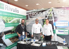 Said Harrachi, Mourad Bentahar and Elodie Charreton from Rivulis, a leading company supporting growers in their irrigation projects.