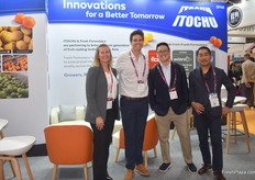 The group of Fresh Formulaics, who were presenting their fruit coating technology to the visitors.