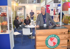 Eric Olshove of North Bay Produce. They export their blueberries mainly to Europe and China.