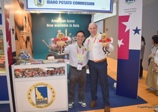 Kenneth Wee and Ross Johnson of the Idaho Potato Commission. The potato harvest is currently underway, and will continue until the 2nd week of October. They see high potential in the Taiwanese market.