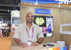 Tarek Bedir from Math Egypt trading, part of UAE-based Math Global. He exports citrus, sweet potatoes, grapes and onions from Egypt, and dates from South Africa.