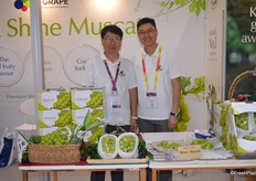 Ji Woong Choi and Thomas Lee were at the Korea Grape Export Association. The company exports grapes to 40+ countries.