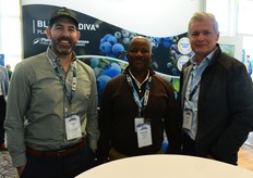Nick Hall of Bitwise Ag (UK) with Mzwandile Nomandla of Wesgro and Marcel Beelen of Dutch harvest automation company FineField