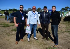 Rossouw Lambrechts (Delecta Fruit), Fred Douven (abbGrowers), Nick Hall (Bitwise Agronomy) and Herman van Dyk (Six33 Produce and chairperson of Berries ZA)
