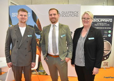 Julian Kirchner, Kevin Tödtmann and Daniela Schneider with Solipac.
