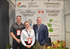 The team of the Fruit and Vegetable Dispute Resolution Corporation traveled from Canada to meet with (potential) customers in Madrid. Pictured are Jaime Bustamante, Iryna Romanenko, and Luc Mougeot.