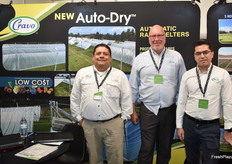 Carlos Ruiz Mápula, Richard Vollebregt, and Yosun Cengiz of Cravo Equipment, provider of retractable roof systems.