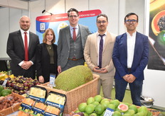 HLB Tropical Food is represented by team members from Europe as well as the U.S. Their display of exotic fruits received a lot of attention.